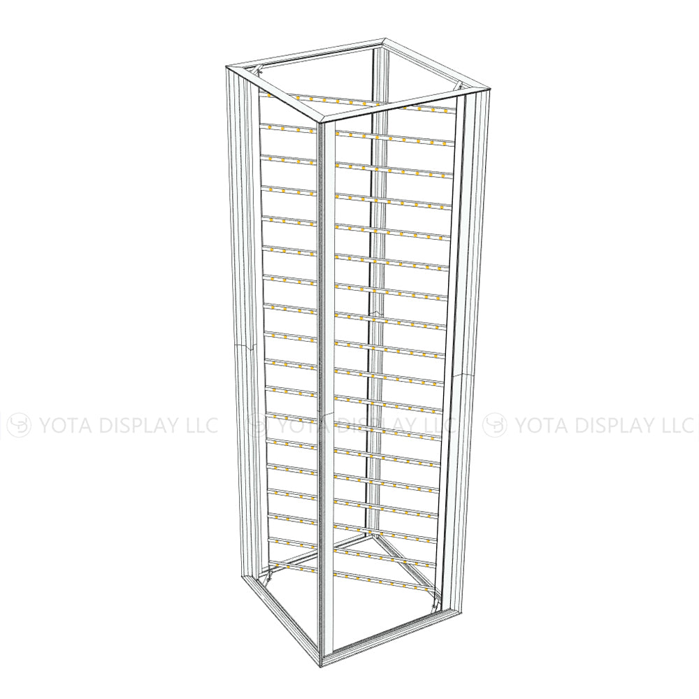 3'(L) x 3'(W) x 10'(H)