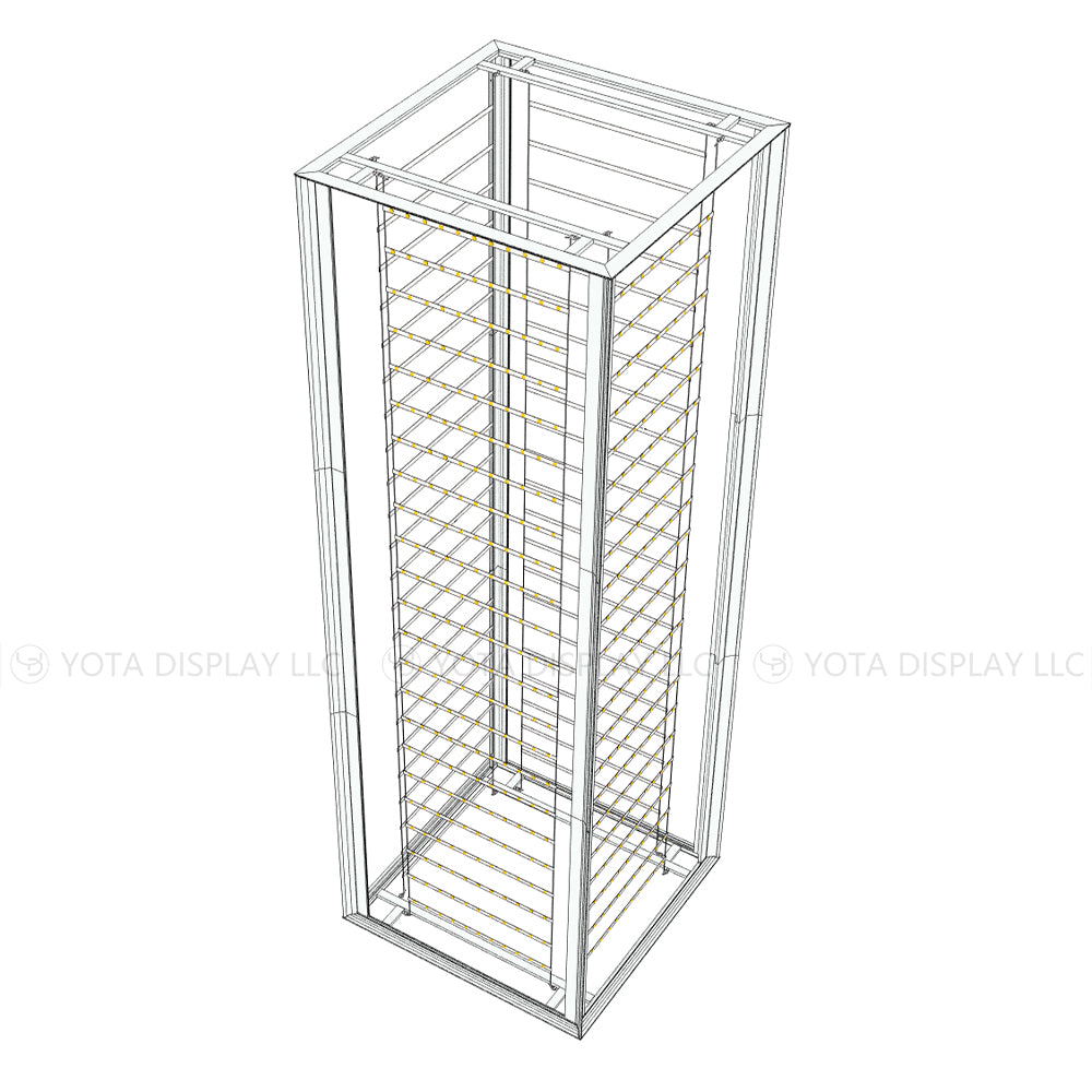 4'(L) x 4'(W) x 12'(H)