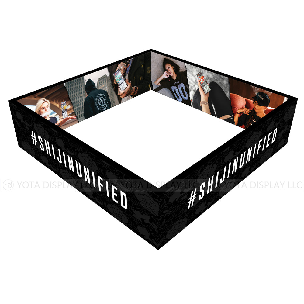 4.5m(L) x 4.5m(W) x 1.2m(H) / 15'(L) x 15'(W) x 4'(H)