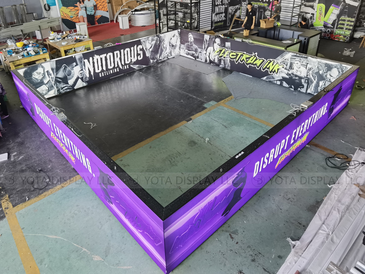 6m(L) x 6m(W) x 1.2m(H) / 20'(L) x 20'(W) x 4'(H)