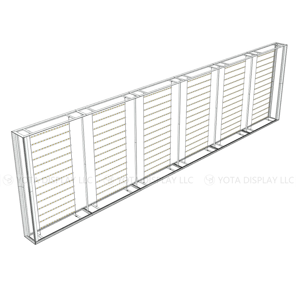 30'(L) x 1.3'(D) x 8'(H)