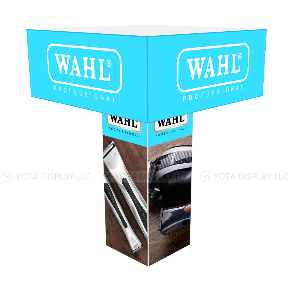 4'(L) x 4'(W) x 14'(H) with Square Sign